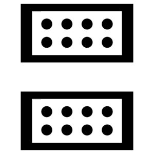 Pair of 360 Degree camera calibration mats for MITSUBISHI, NISSAN, MAZDA