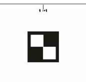 Front video camera calibration panel for TOYOTA Type 2